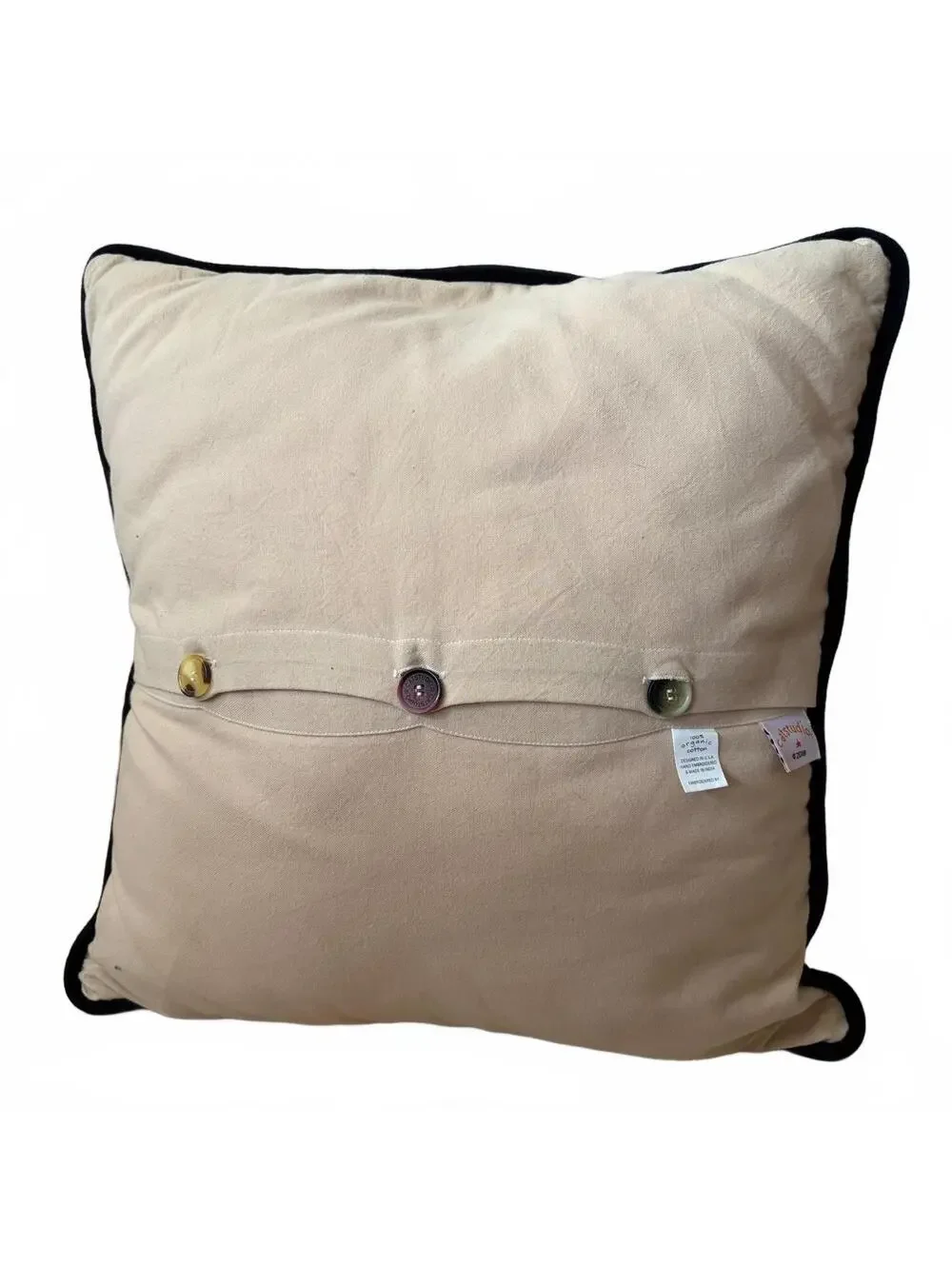 Catstudio San Francisco City Hand-Embroidered Pillow 2018 Organic Cotton 20x20